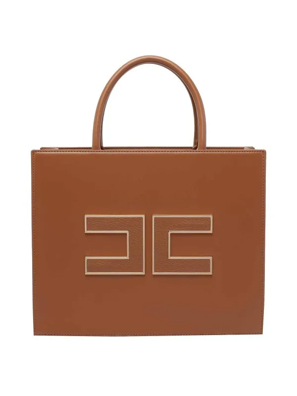 Elisabetta Franchi Sac Cabas - Marron - Marron | BS32A56E2EC1