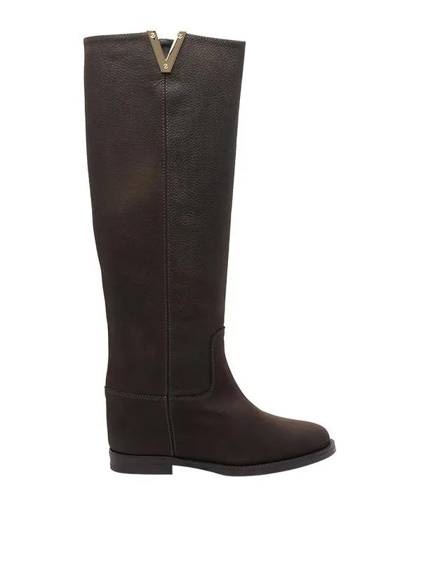 Via Roma 15 Bottes - Marron - Marron | 2568DESIRE776TESTADIMORO