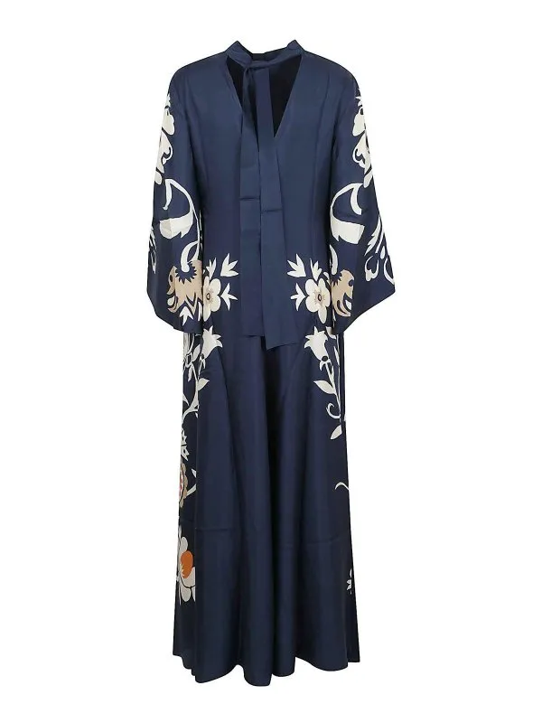 La DoubleJ Robe Au Genou - Multicolore | DRE0232SIL006SEL07BU03