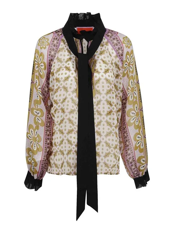 La DoubleJ Blouse - Multicolore - Femme | SHI0086SIL014PAG01PI01