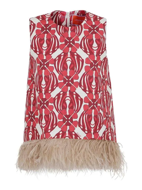 La DoubleJ Top - Rouge - Rouge - Femme | TOP0013COT005CLO05RE01