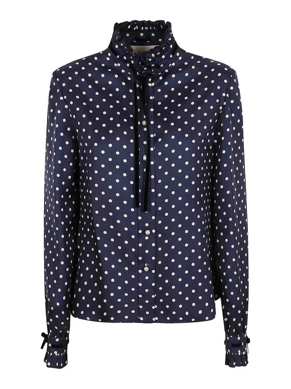 Valentino Garavani Chemise - Bleu Foncé - Femme | BAB7U79ML0W6