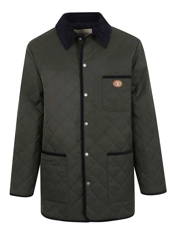 Valentino Garavani Manteau Court - Vert - Vert | VCJK95CKVAPF