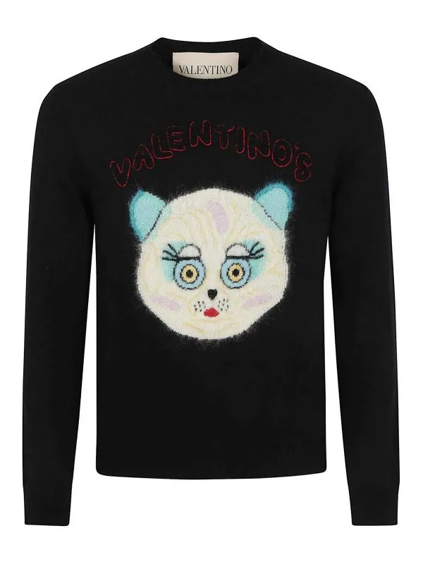 Valentino Garavani Pull Col Bateau - Noir - Noir | VKC35IB2V0NO