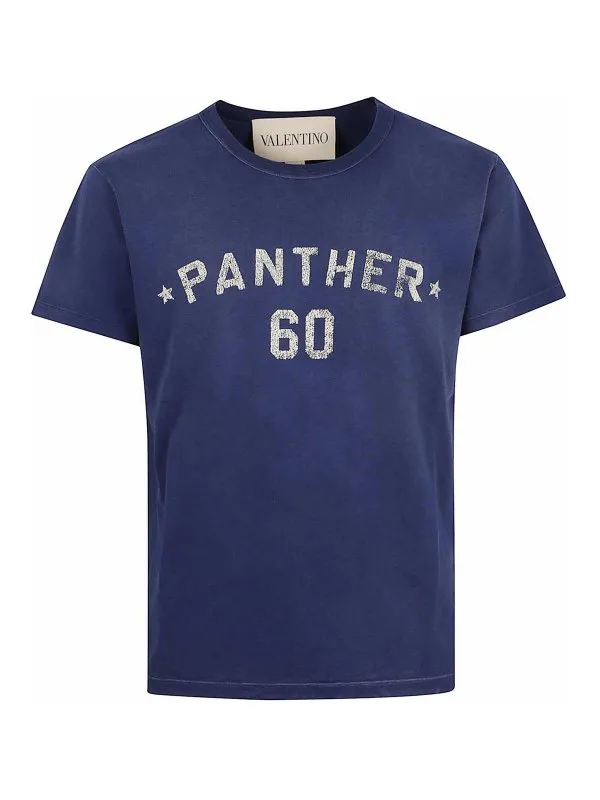 Valentino Garavani T-Shirt - Rouge - Bleu - Homme | VMG17EAYDAEW