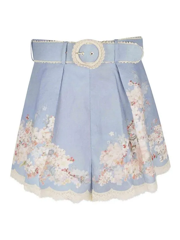 Zimmermann Robe Courte - Bleu - Bleu - Femme | 3558ASS255TLBLBTFLO