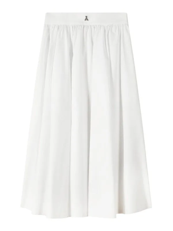 Patrizia Pepe Jupe Midi - Blanc - Blanc - Femme | 2G1016A9B9W103