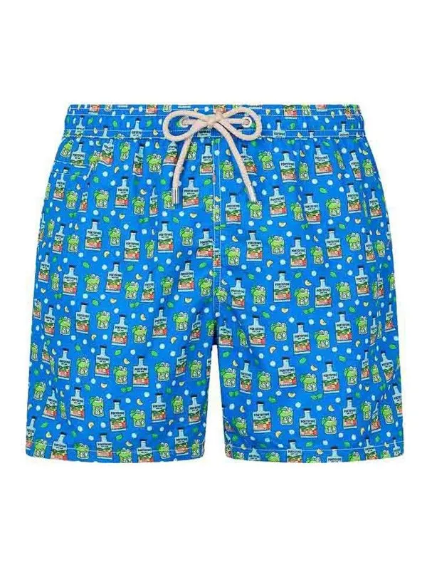 Mc2 Saint Barth Short De Bain - Bleu | LIGHTINGMICROPORTOFINO