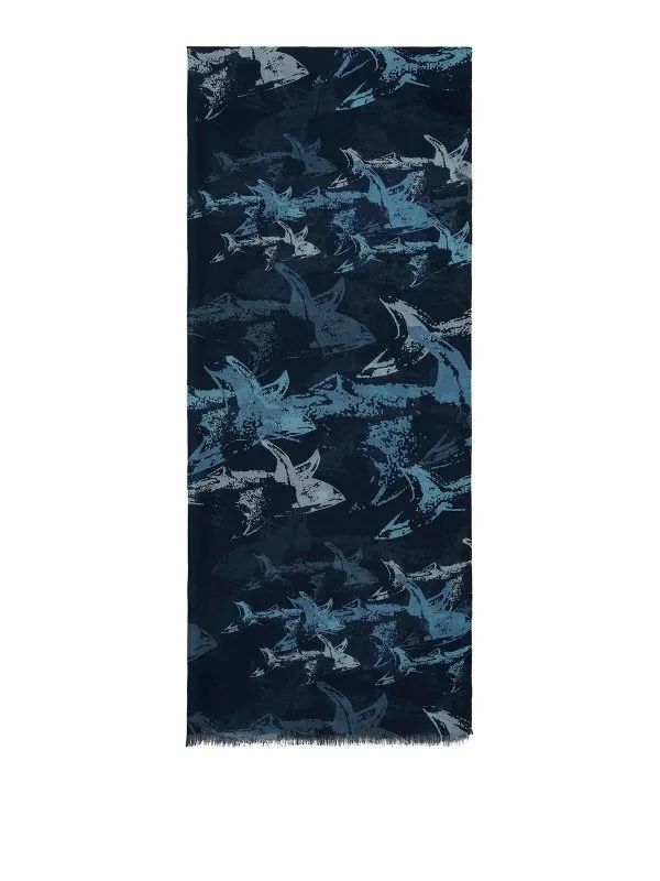 Paul & Shark Écharpe - Bleu - Bleu - Homme | 25417002L39