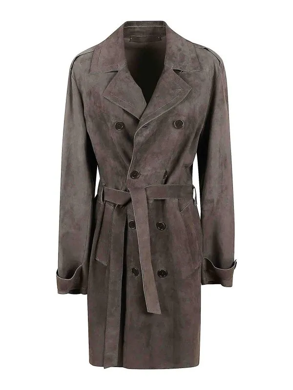 Salvatore Santoro Manteau Court - Marron - Marron | 48107DTERRA