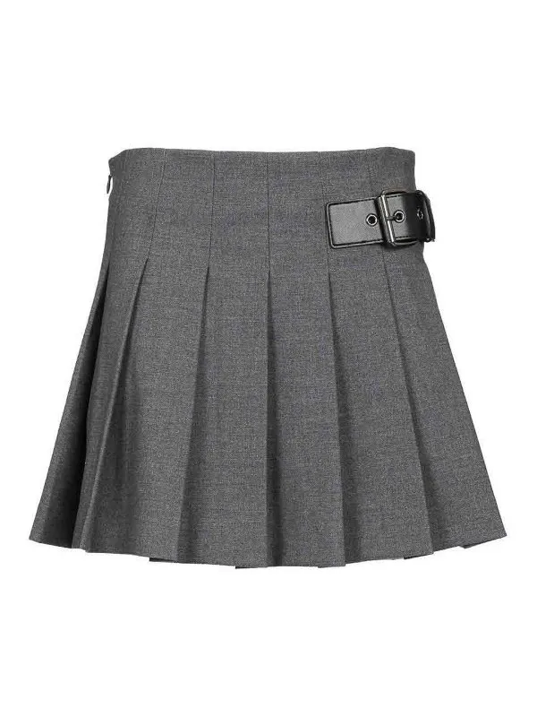Dunst Jupe Midi - Gris - Gris - Femme | UDSK5A208G2MELANGEGREY
