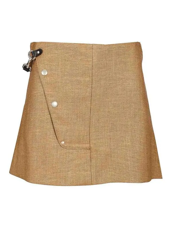 Durazzi Milano Jupe Midi - Beige - Beige | SS25SK02068RAFBR04