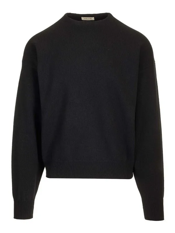 Fear Of God Pull Col Rond - Noir - Noir - Homme | FGE2202101LAW001