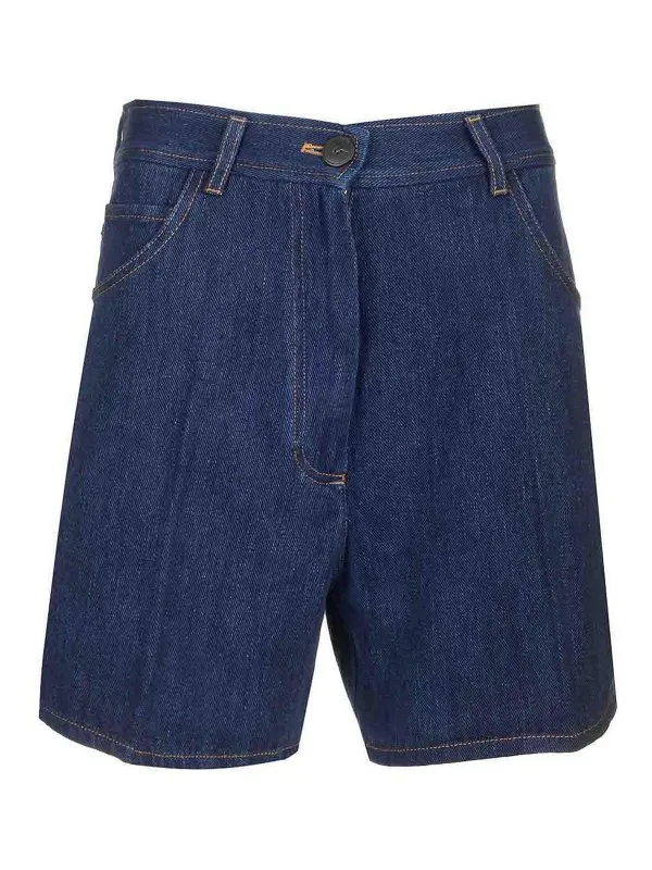 Forte Forte Short - Bleu - Bleu - Femme | 13548MYPANTSF47A5019