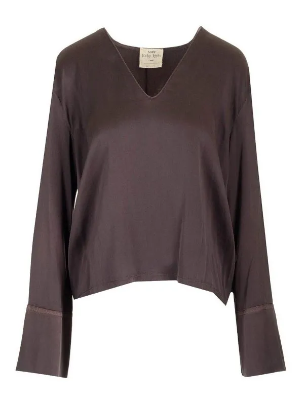 Forte Forte Top - Marron - Marron - Femme | 13580MYSHIRTF47A8014
