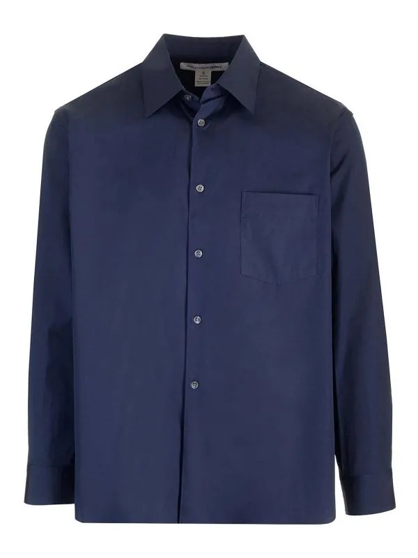 Comme Des Garcons Chemise - Bleu - Bleu - Homme | FZB216PER2NAVY