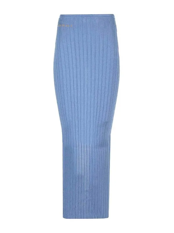 Marni Jupe Midi - Bleu - Bleu - Femme | GOMD0097A0UFV22200B37