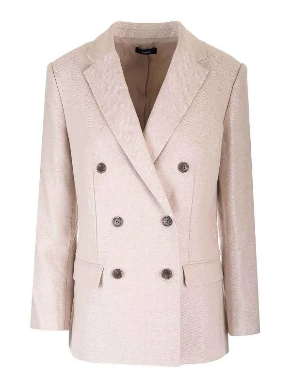 Theory Blazer - Beige - Beige - Femme | O0303103D59 | thebs.com