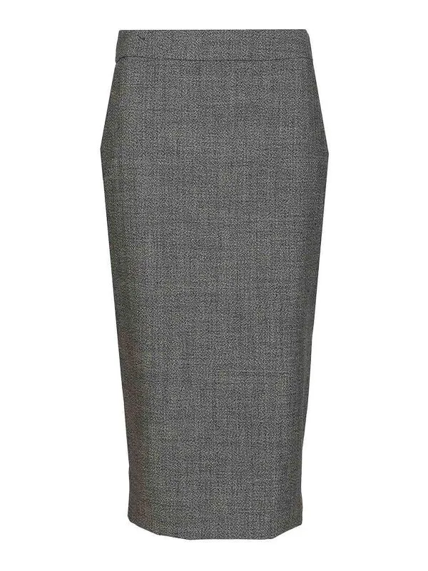 Alexander Mcqueen Jupe Midi - Gris - Gris | 839513QJAFD1121