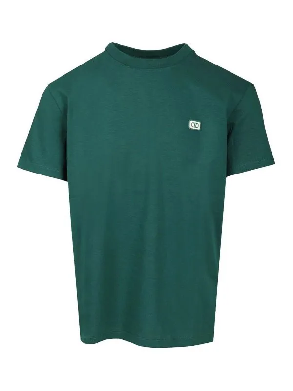Valentino Garavani T-Shirt - Vert - Vert - Homme | 7V3MG10VAQ8CN3