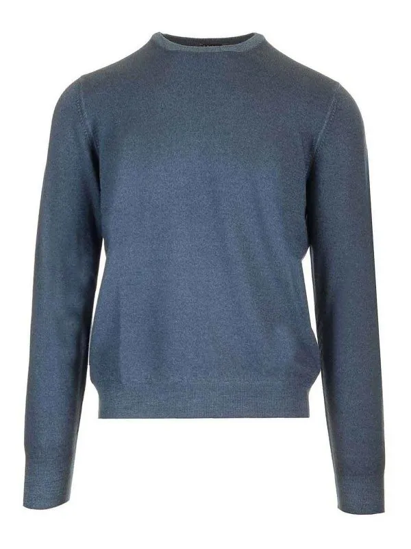 Barba Pull Col Rond - Bleu - Bleu - Homme | 700024211571