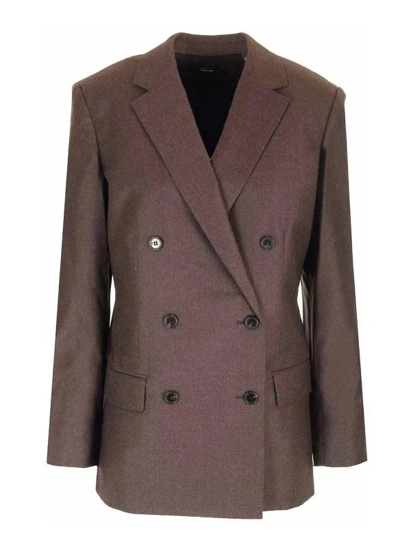 Theory Blazer - Marron - Marron - Femme | O08011031XP