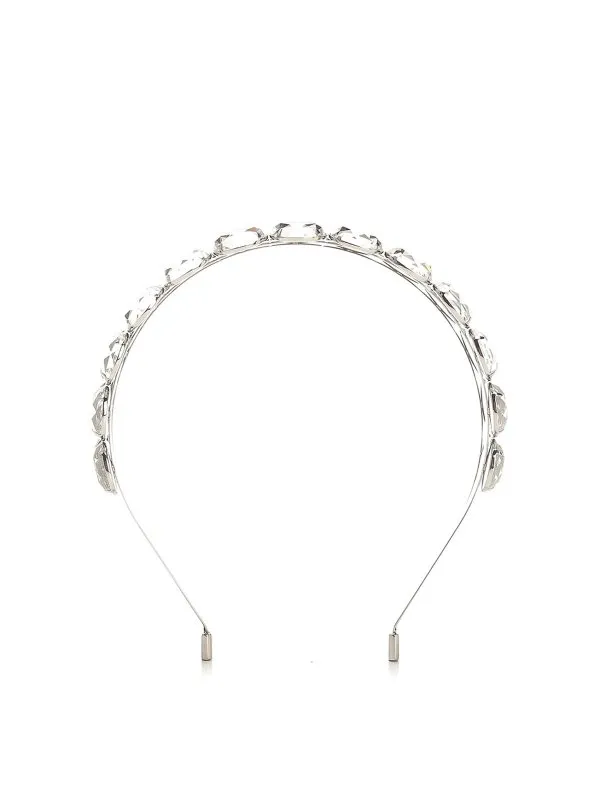 Jimmy Choo Bandeau double | DOUBLEROWHEADBANDDBZSILVERSILVER