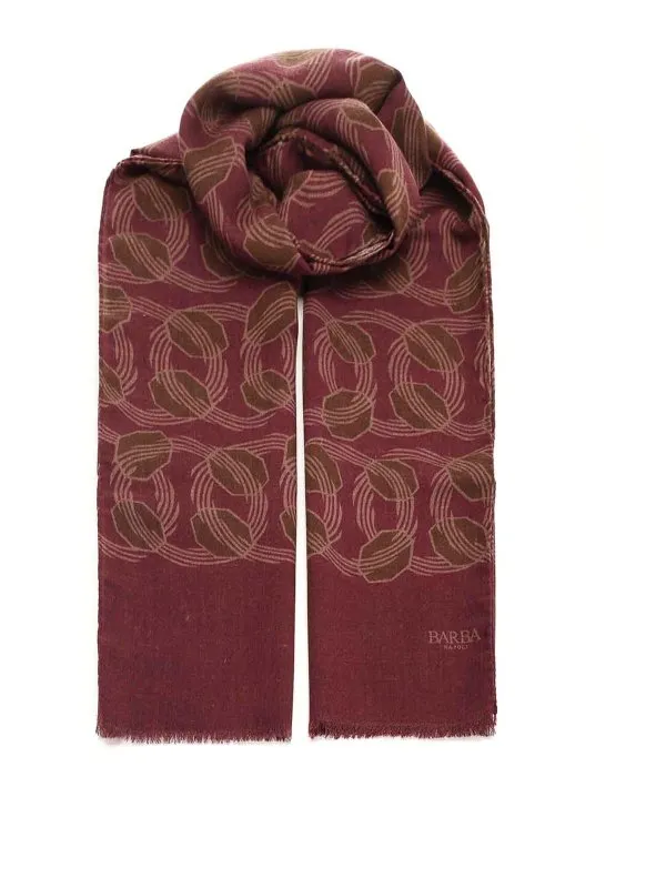 Barba Écharpe - Rouge Brun - Rouge Brun - Homme | SCARF9