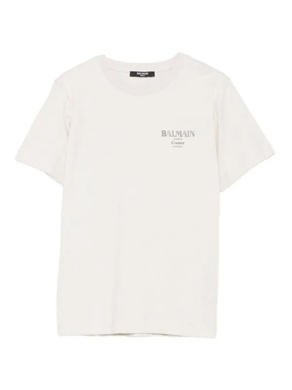 Balmain T-Shirt - Beige - Beige - Garçon | BX8P91Z3186107NE