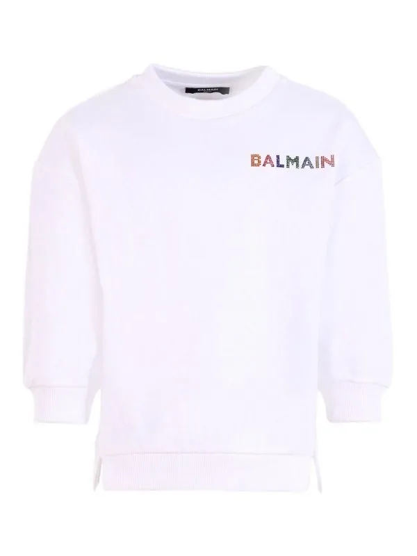 Balmain Sweat-Shirts - Blanc - Blanc - Fille | BX4A70Z3183100MC