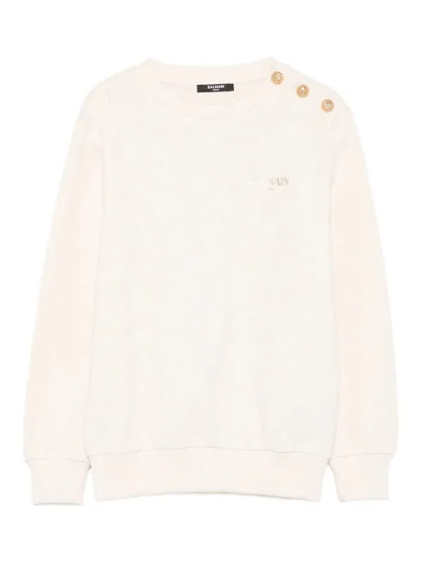 Balmain Sweat-Shirts - Beige - Beige - Fille | BX4R10Z3183109OR