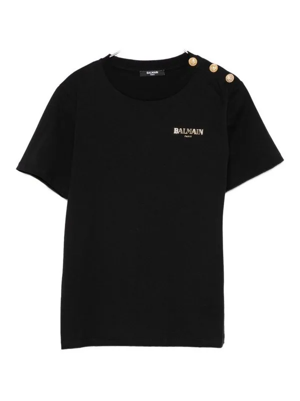 Balmain T-Shirt - Noir - Noir - Fille | BX8R51Z3186930OR