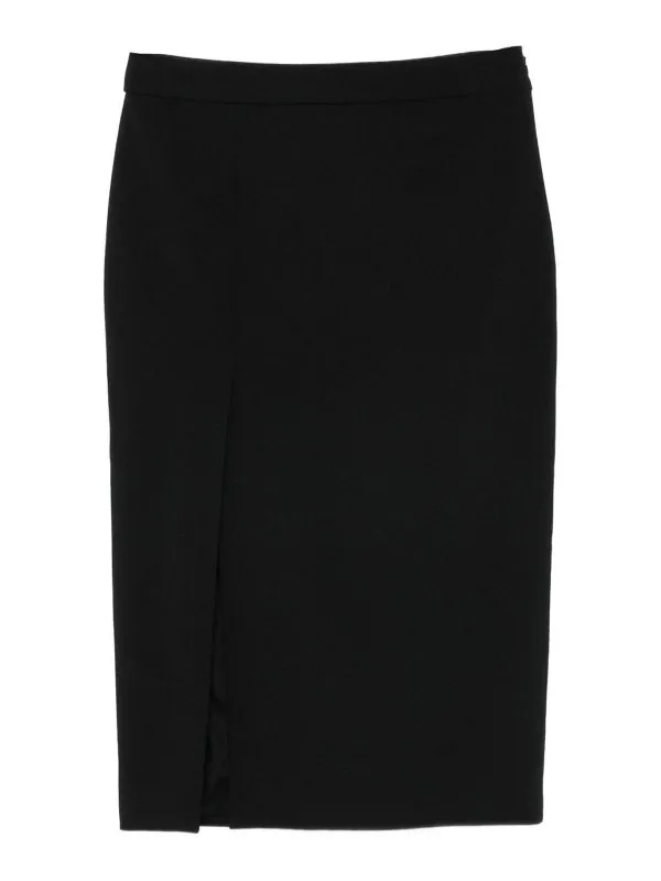 Dondup Jupe Midi - Noir - Noir - Femme | G606TS0009DXXXDD999