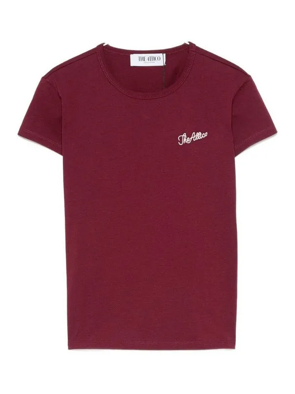 The Attico T-Shirt - Rouge Brun - Femme | 251WCT00357JJJ025AA114
