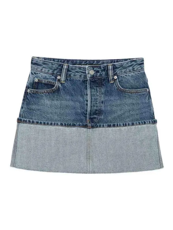 Alexander Wang Jupe Midi - Bleu - Bleu - Femme | 4DC3255759473