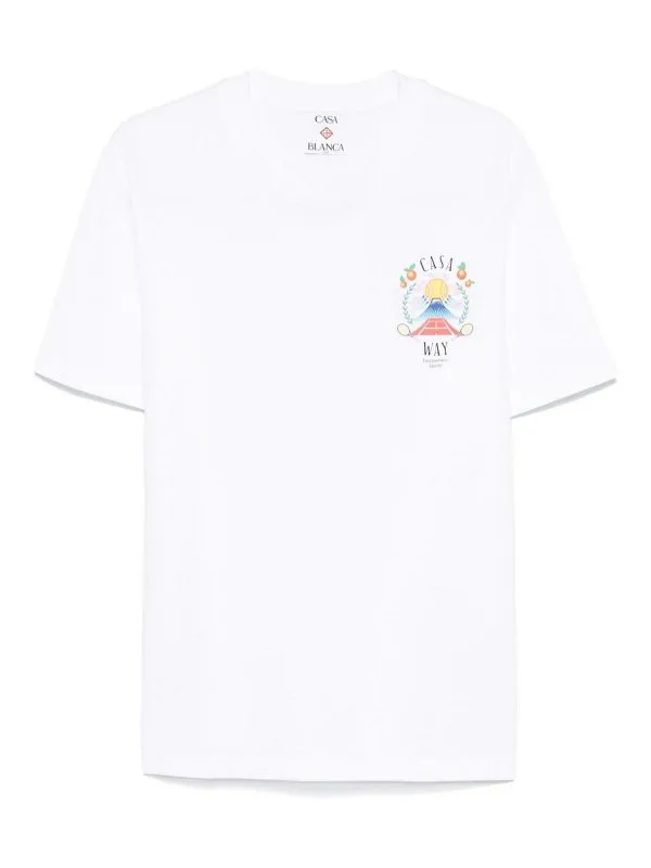 Casablanca T-Shirt - Casa Way - Blanc - Homme | MPF25JTS00108