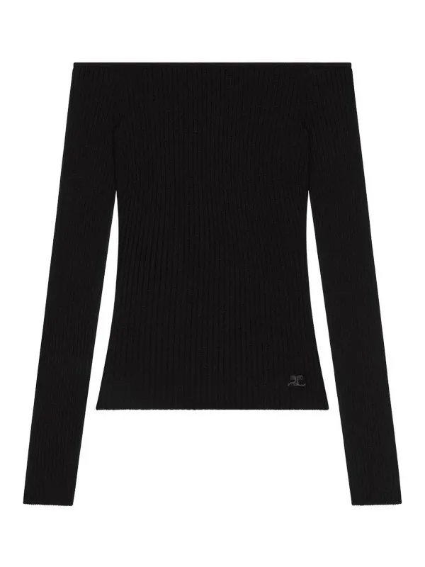 Courreges Top - Noir - Noir - Femme | 325MTO429FI00019999