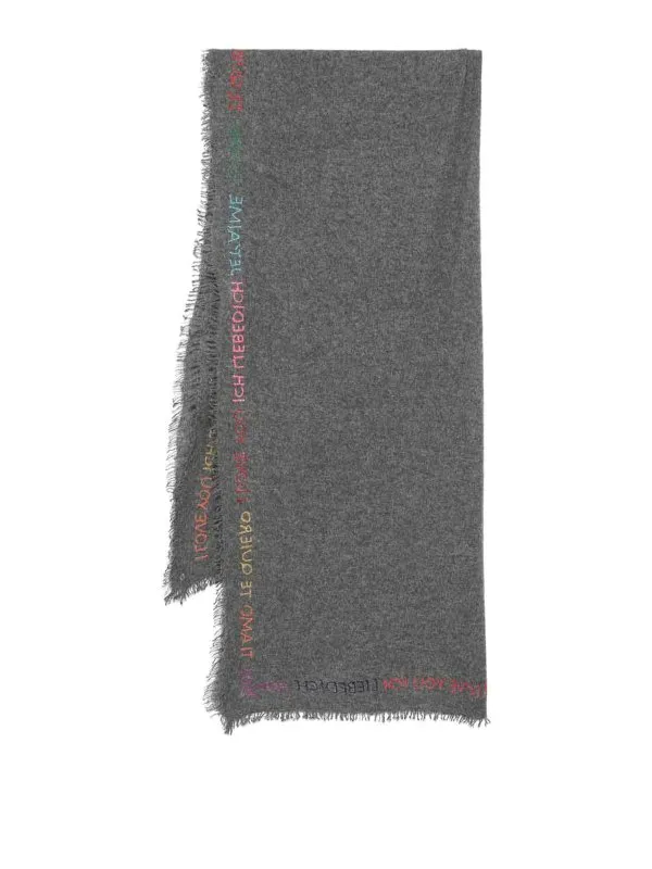 Faliero Sarti Écharpe - Te Quiero - Gris | I262163TEQUIERO98821