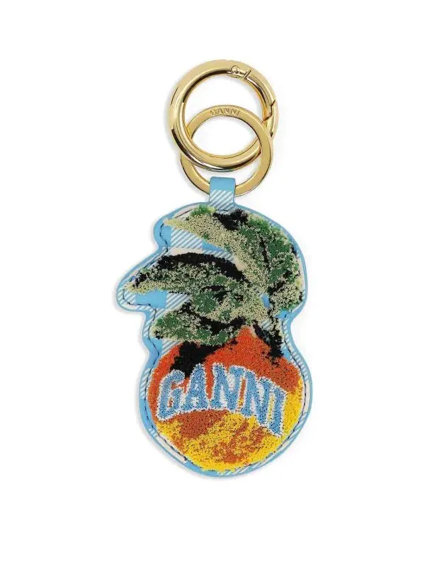 Ganni Porte-Clés - Bleu - Bleu - Femme | A6781693 | thebs.com