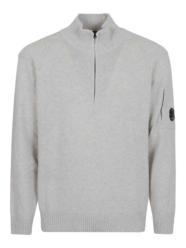 C.P. Company Pull Col Roulé - Blanc - Blanc | 19CMKN709A110149AM13