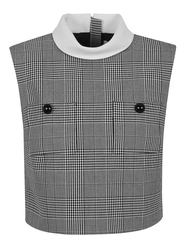 Self Portrait Top - Blanc - Blanc - Femme | PF25036TBBWBLACK