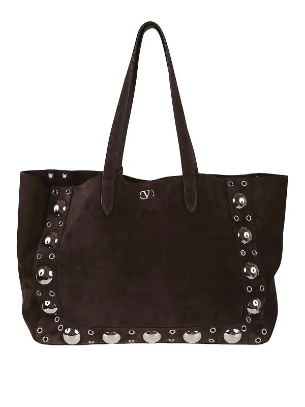 Valentino Garavani Sac Cabas - Marron - Marron | YB0D58SVI0TO