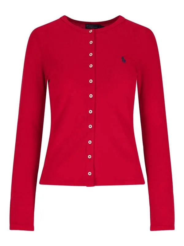 Polo Ralph Lauren Cardigan - Rouge - Rouge - Femme | 211941E16