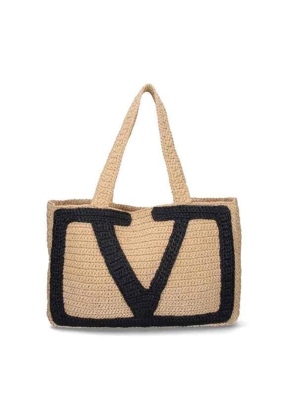 Valentino Garavani Sac Cabas - Beige - Beige | 7W2B0S10QETEX9