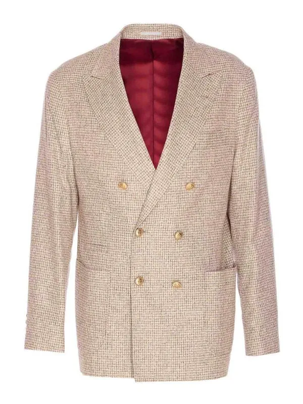 Brunello Cucinelli Blazer - Beige - Beige - Homme | MV4017BBDGC211