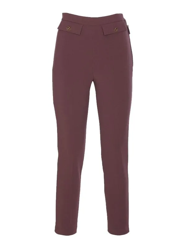 Elisabetta Franchi Pantalons Décontractés - Rouge | PA12056E2EA4