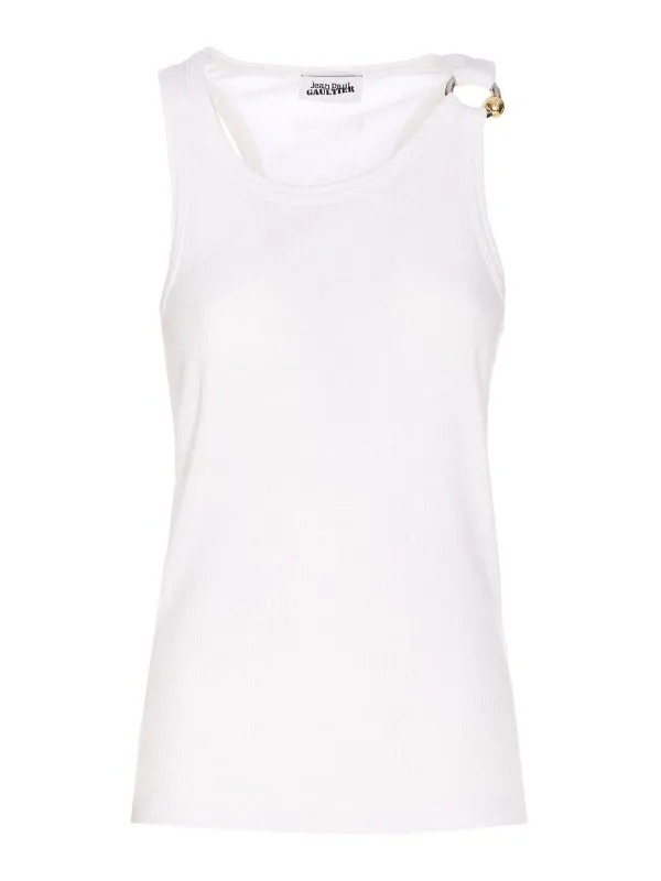 Jean Paul Gaultier Top - Blanc - Blanc - Femme | TO375J01401
