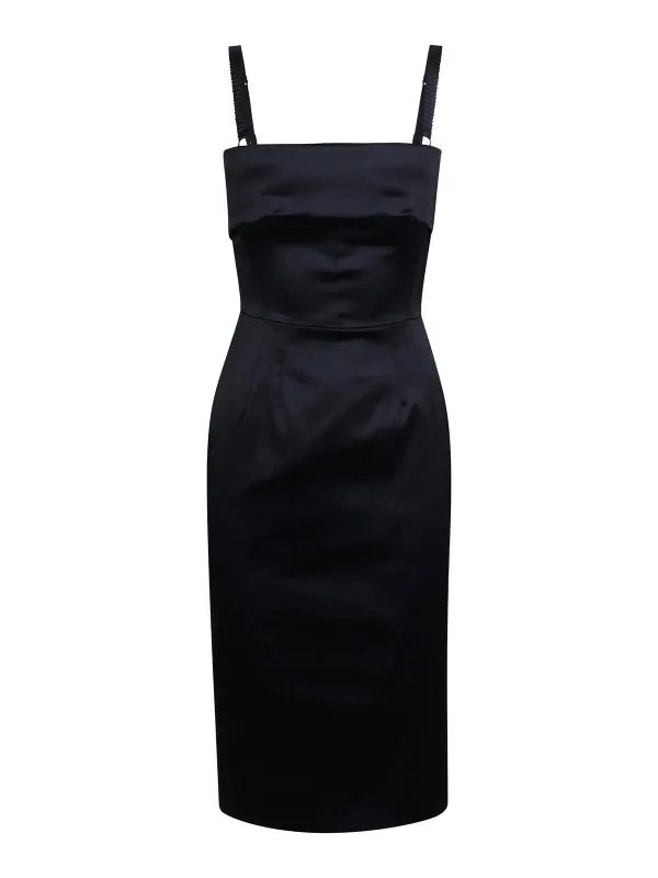 Dolce & Gabbana Robe Au Genou - Noir - Noir | F60AWTGDDB2N0000