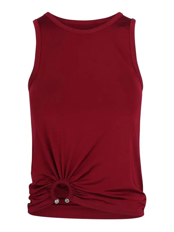 Rabanne Top - Rouge - Rouge - Femme | 25AJTO022VI0267P613