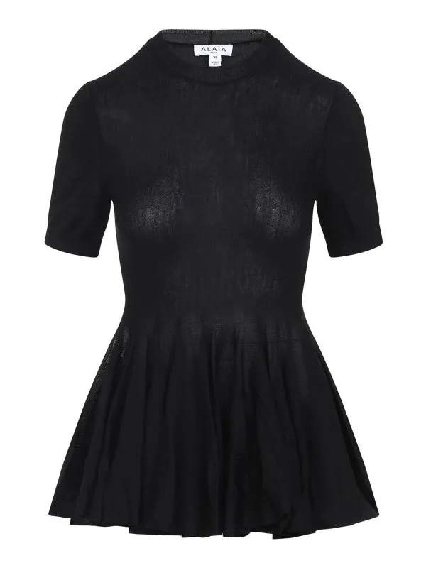 Alaïa Top - Noir - Noir - Femme | AA9H1235M922B995 | thebs.com